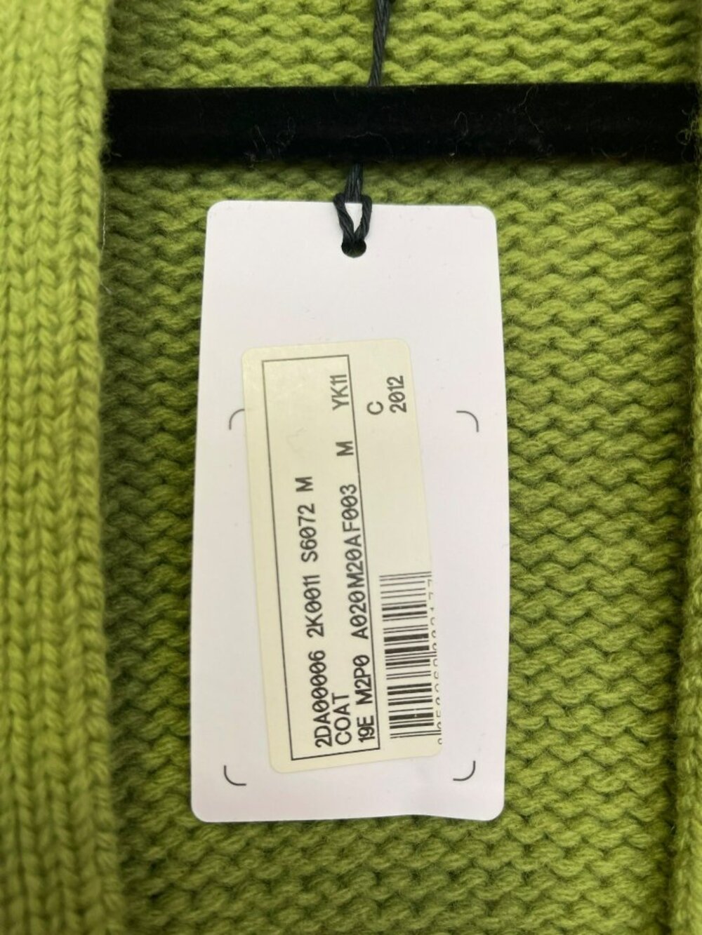 Missoni $795 Green Knit Geometric Long Length Cardigan Sweater Medium NWT - Picture 8 of 9